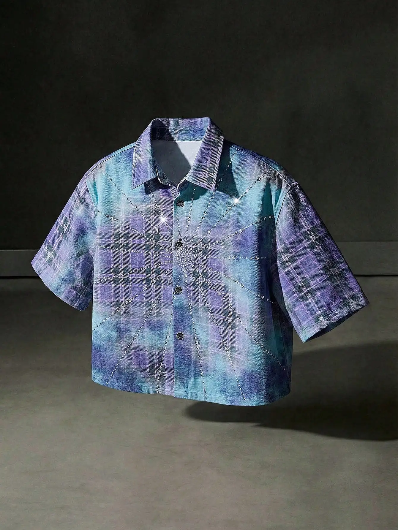 Mens Plaid Denim Shirt With Rh - огляд і ціна Embellish Knit