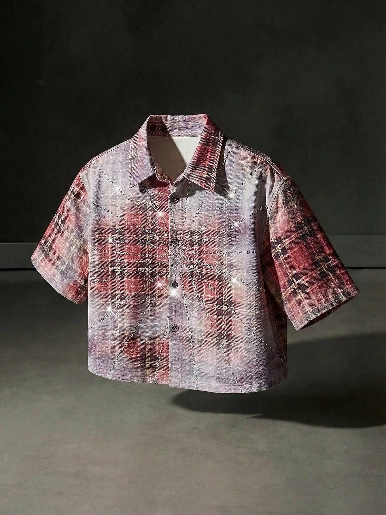 Mens Plaid Denim Shirt With Rh - огляд і ціна Embellish Knit