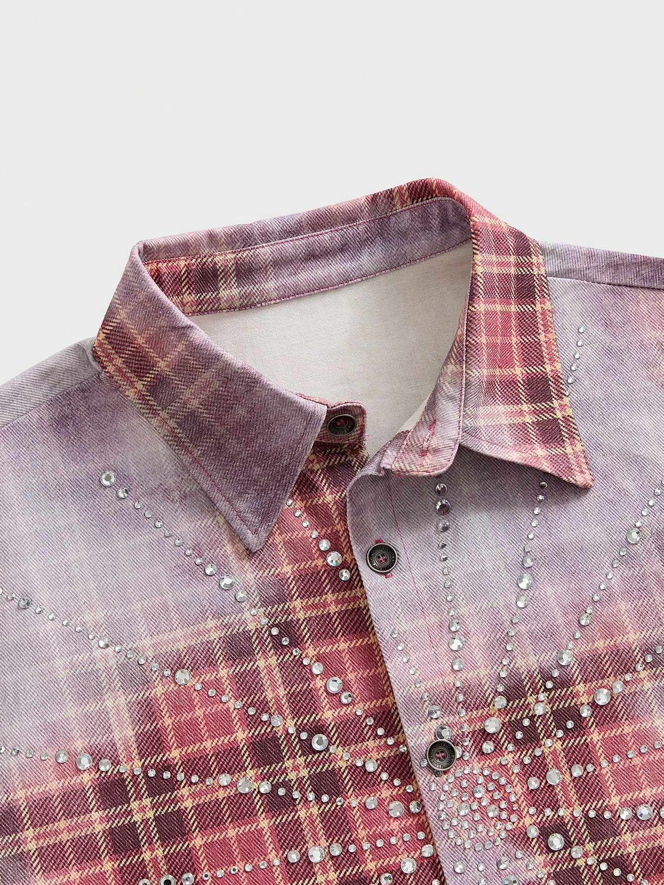 Mens Plaid Denim Shirt With Rh - огляд і ціна Embellish Knit