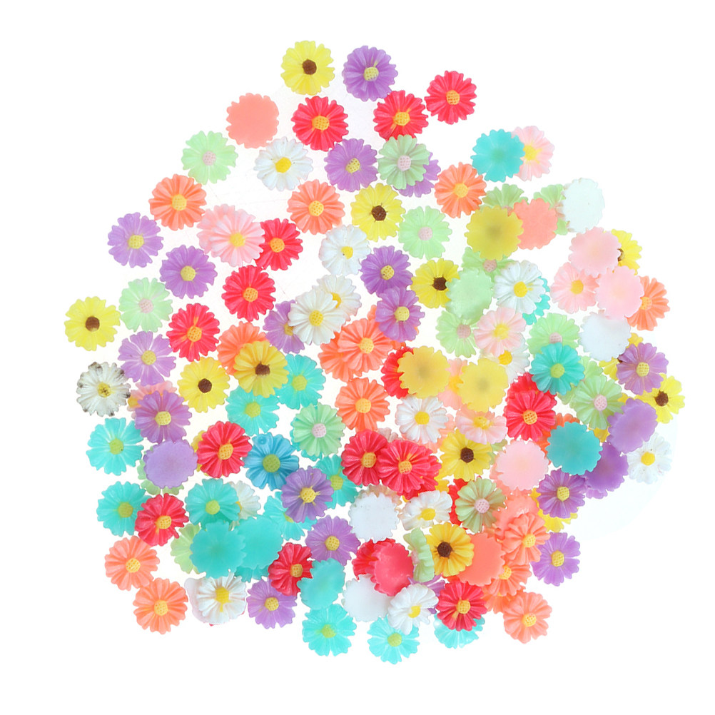 50Pcs 9Mm Small Daisy Resin Fl - огляд і ціна Embellishment Crafts