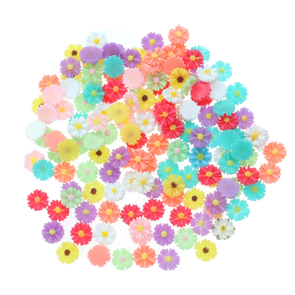 50Pcs 9Mm Small Daisy Resin Fl - огляд і ціна Embellishment Crafts