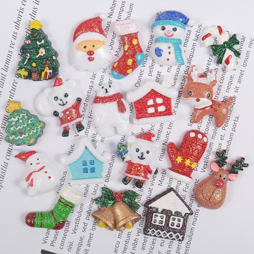 50pcs Resin DIY Accessories Ch - огляд і ціна Christmas Craft Embellishment