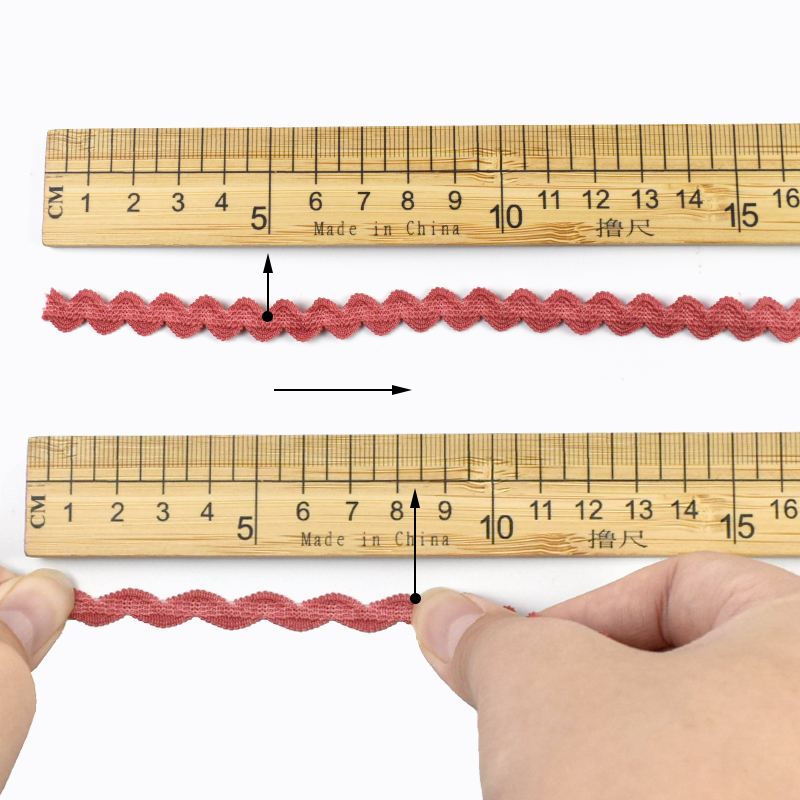 5/10/20M 10mm Wave Edge Elasti - огляд і ціна Lace Ribbon Trim