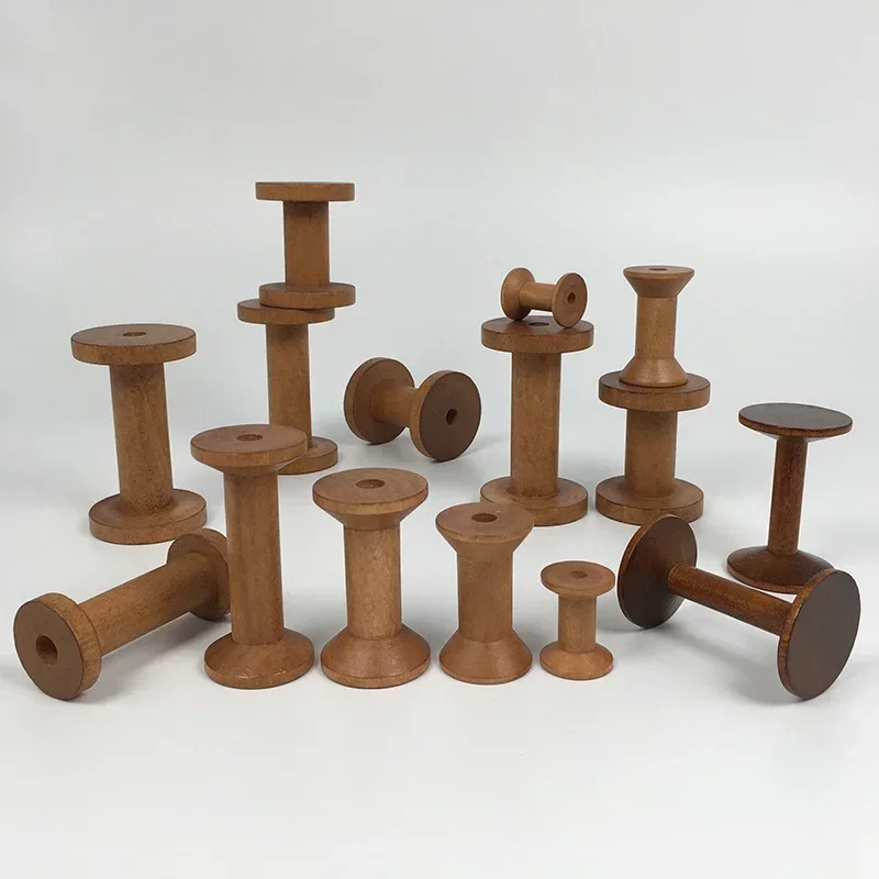 Vintage Wooden Spools DIY Reel - огляд і ціна Organza Ribbon Spool