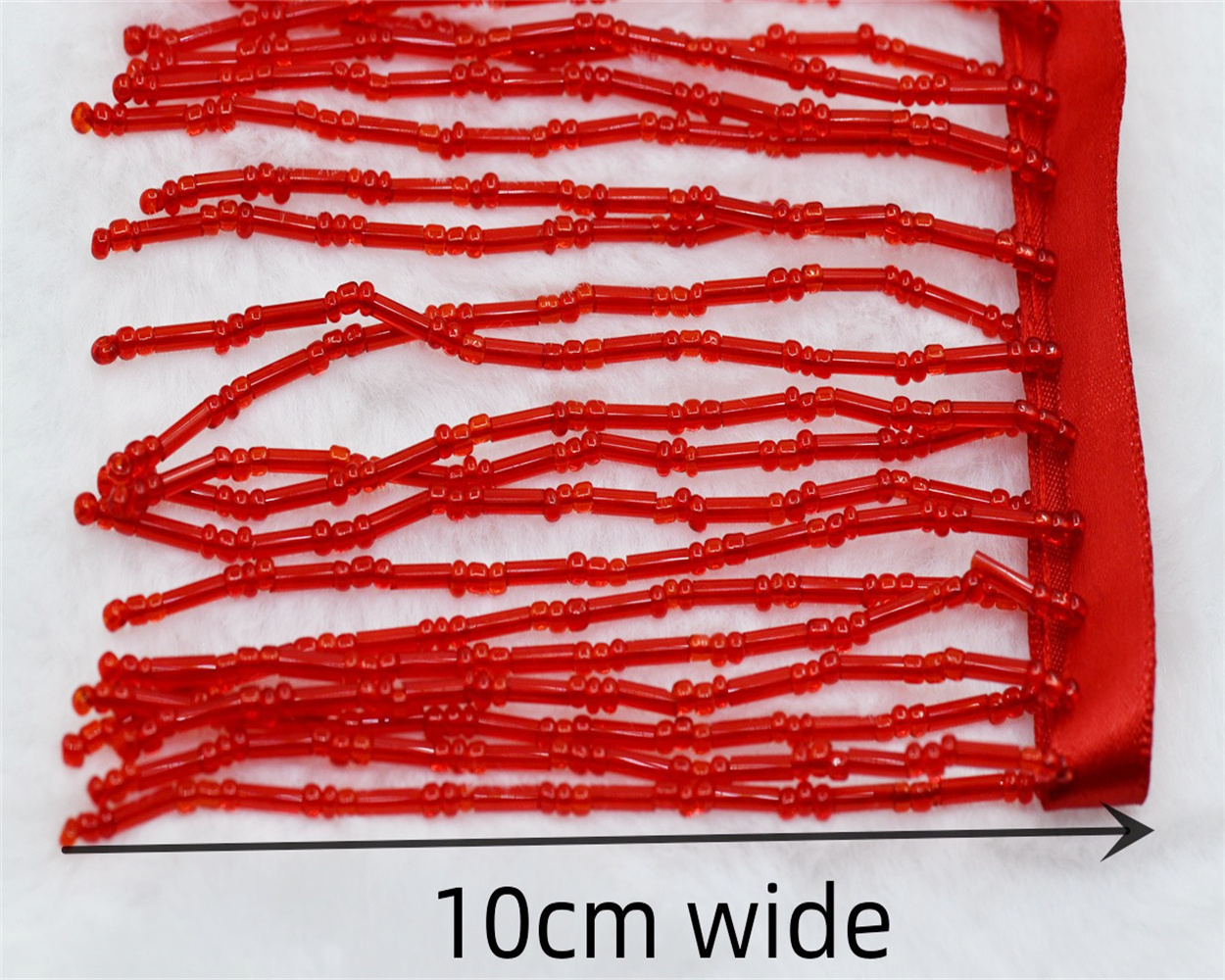 1yard 10cm wide glass Beaded F - огляд і ціна Beaded Trim Fringe
