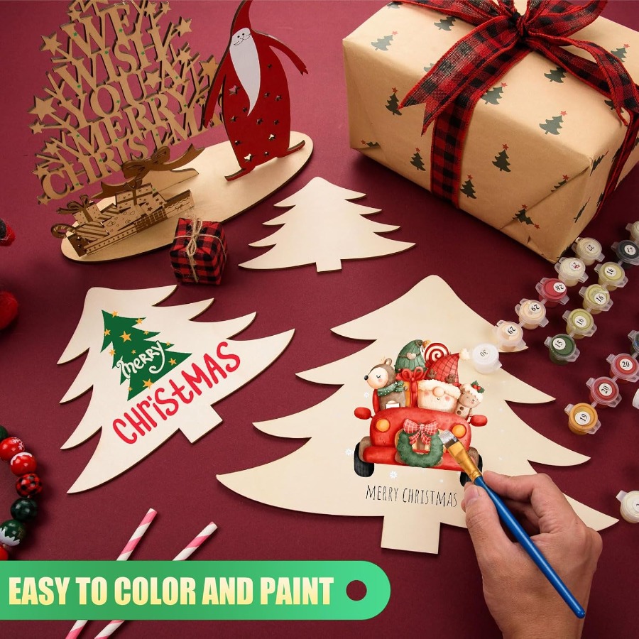 Wooden Ornaments Craft Predril - огляд і ціна Christmas Craft Embellishment