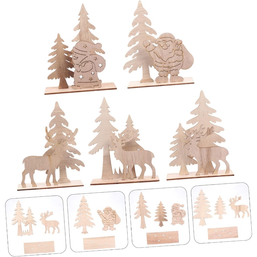 Wooden Ornaments Craft Predril - огляд і ціна Christmas Craft Embellishment