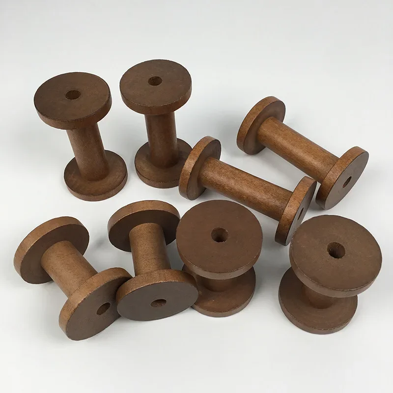 1Pc Brown Big Wood Empty Spool - огляд і ціна Organza Ribbon Spool