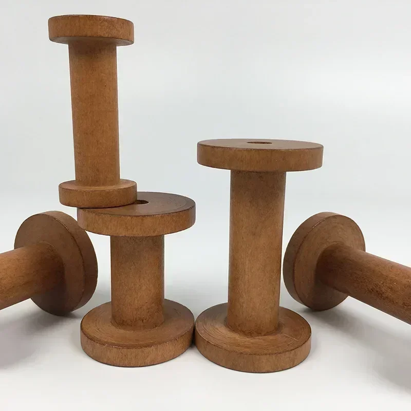 1Pc Brown Big Wood Empty Spool - огляд і ціна Organza Ribbon Spool