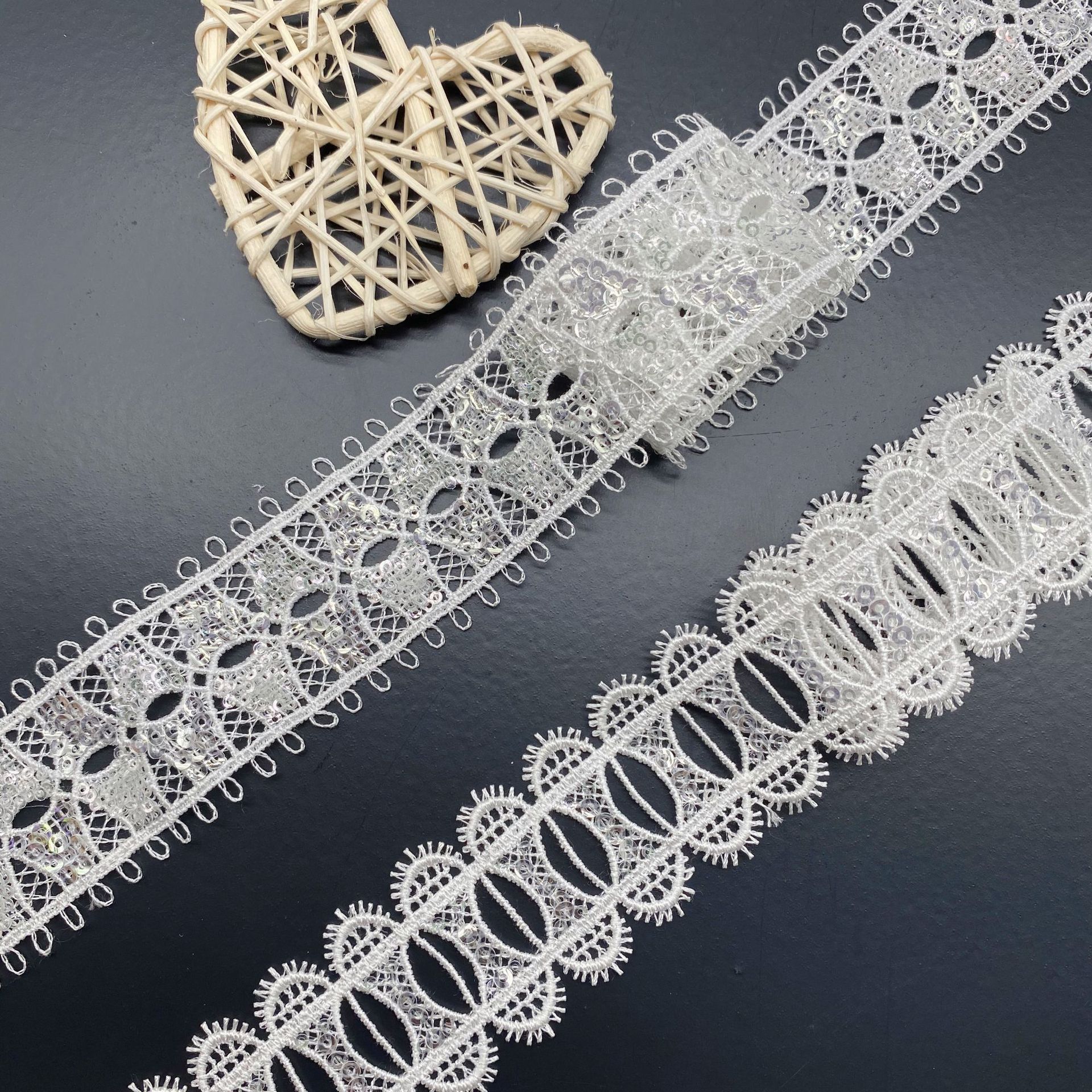 Hollow Wearable Sequins Ribbon - огляд і ціна Lace Ribbon Trim