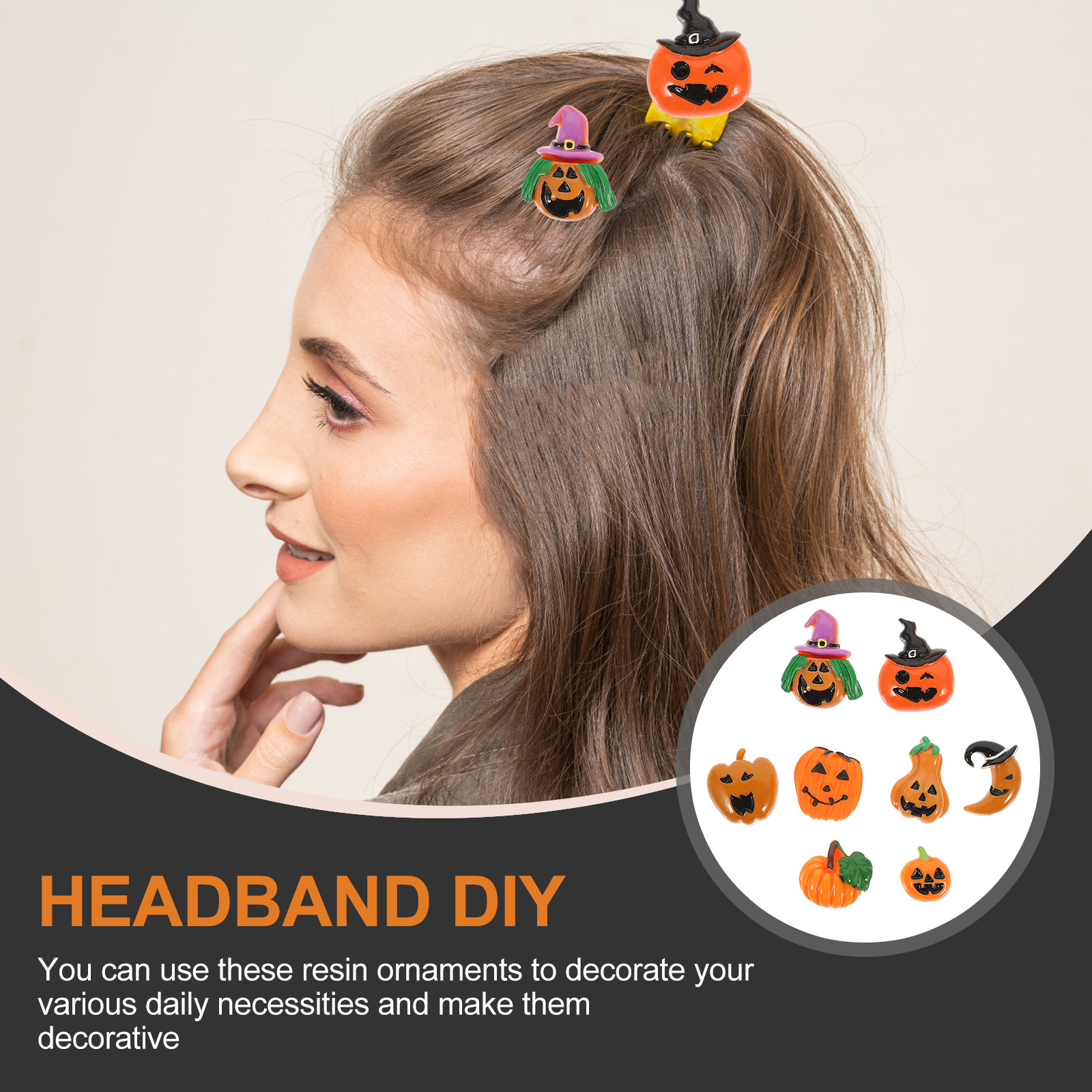 24Pcs Resin Halloween Pumpkin  - огляд і ціна Embellishment Crafts