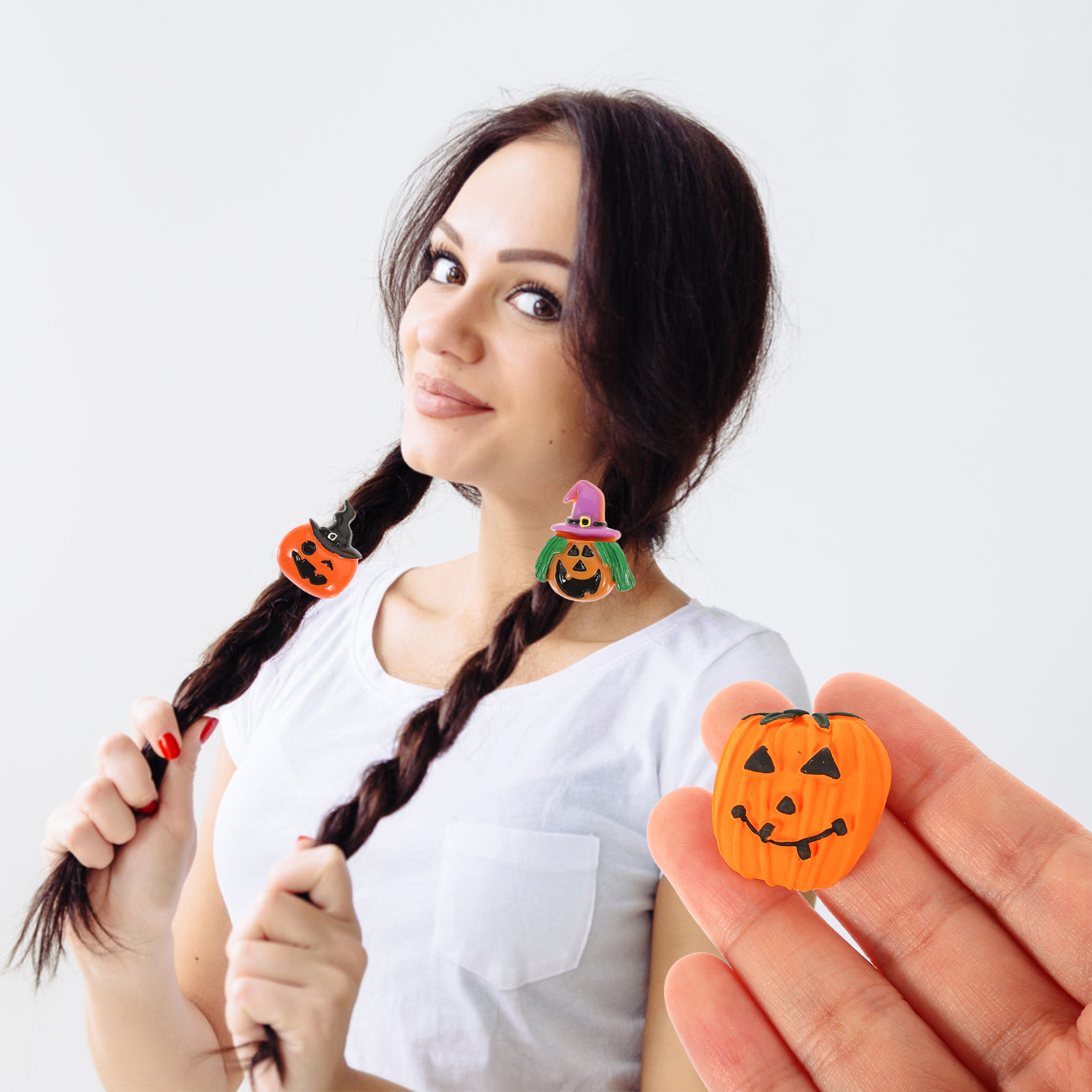 24Pcs Resin Halloween Pumpkin  - огляд і ціна Embellishment Crafts