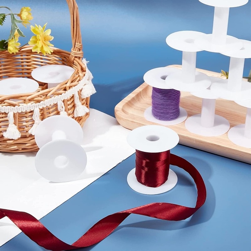 20pcs Empty Plastic Spools 2 I - огляд і ціна Organza Ribbon Spool