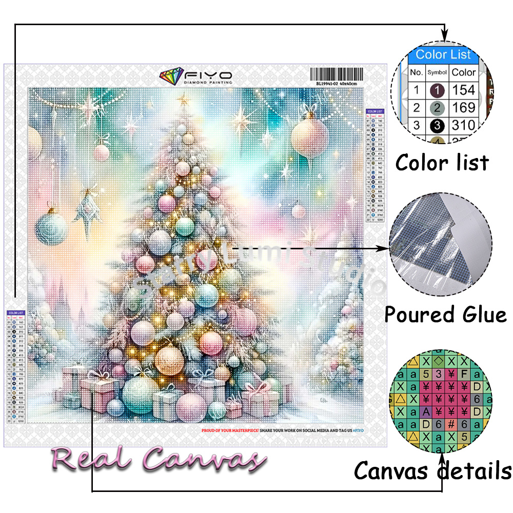 Diamond Painting Kit Christmas - огляд і ціна Embroidery Embellishments