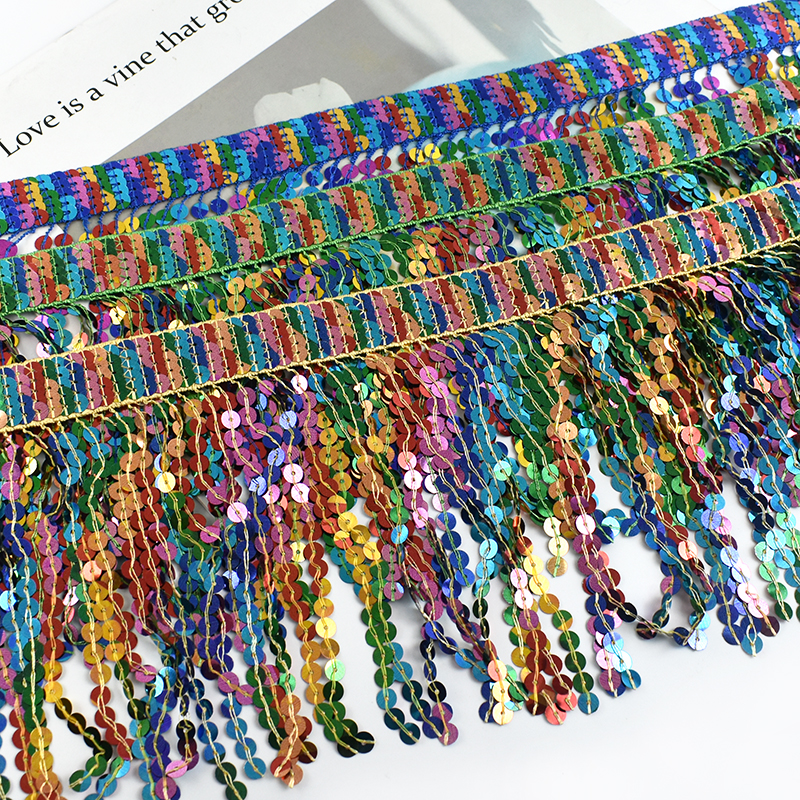 5/10Yards Sequin Fringe Tassel - огляд і ціна Beaded Trim Fringe