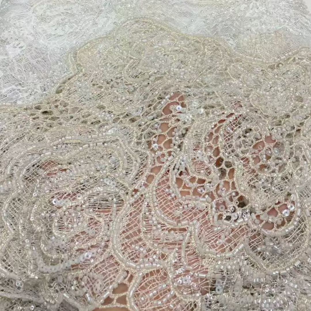 Lastest African French Floral  - огляд і ціна Beaded Trim Fringe