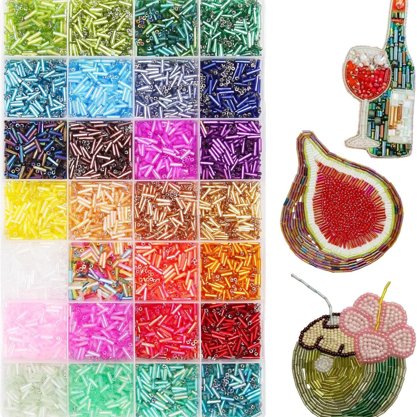 About 6720Pcs/Box 7mm 28 Color - огляд і ціна Craft Embellishment Storage