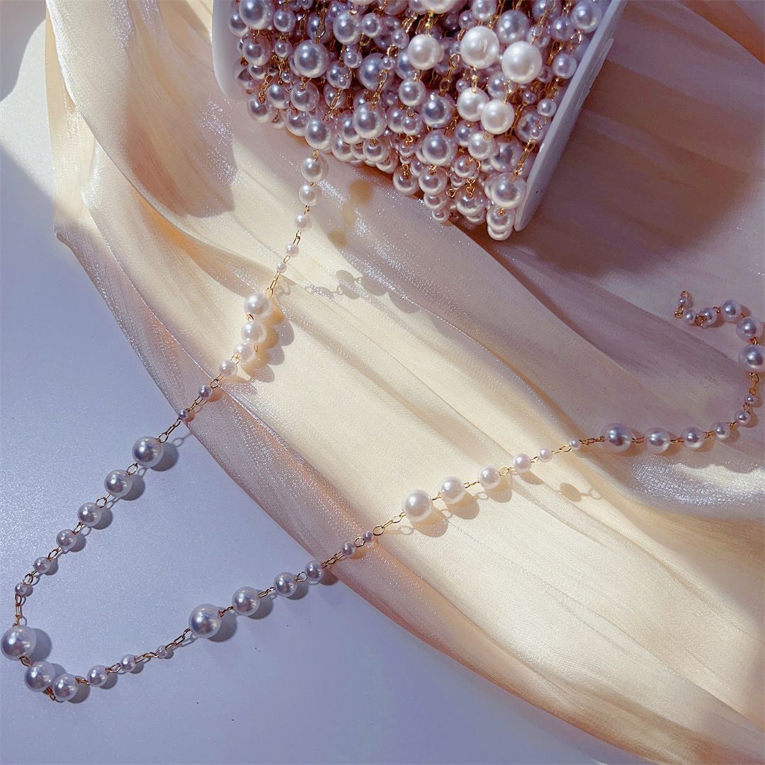 3-8mm Pearl Copper Chain, Anci - огляд і ціна Beaded Trim Fringe