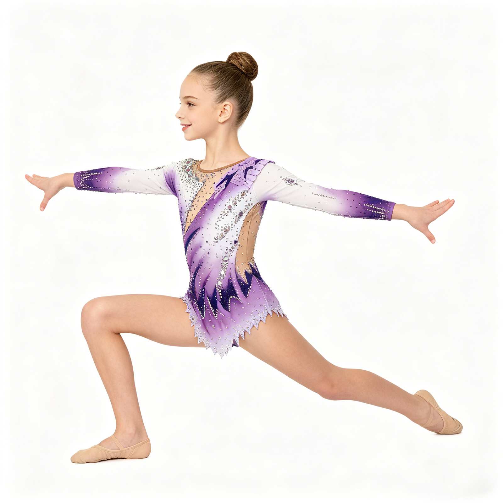 Girls Purple Ombre Luxury Rhyt - огляд і ціна Rhinestone Banding Trim