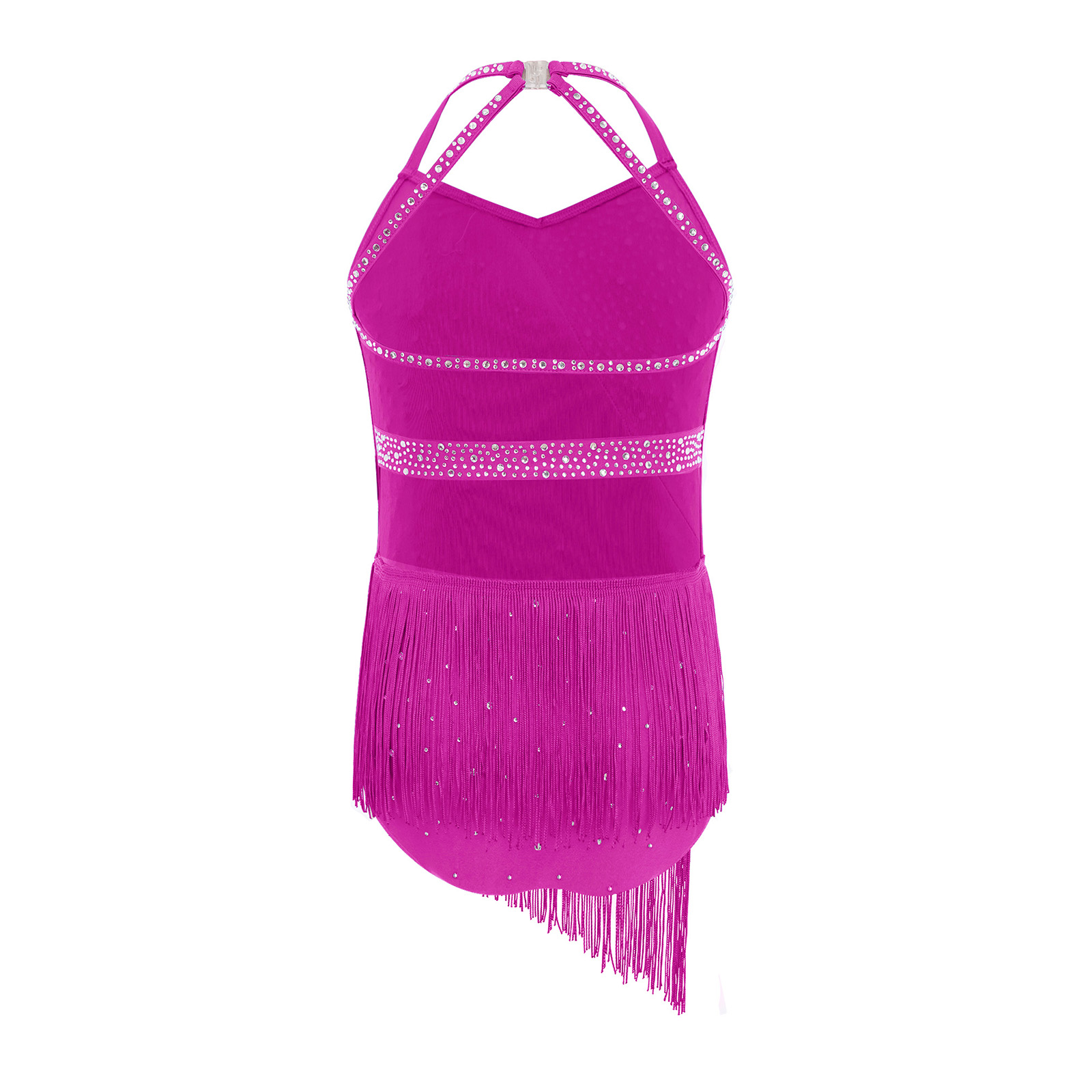 Girls Tassel Latin Dance Leota - огляд і ціна Rhinestone Banding Trim