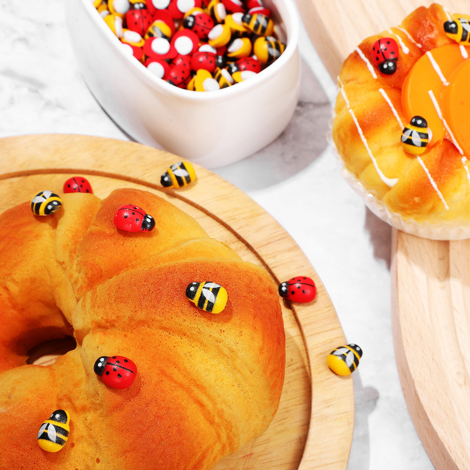 400Pcs Wooden Bee Ladybug Stic - огляд і ціна Embellishment Crafts