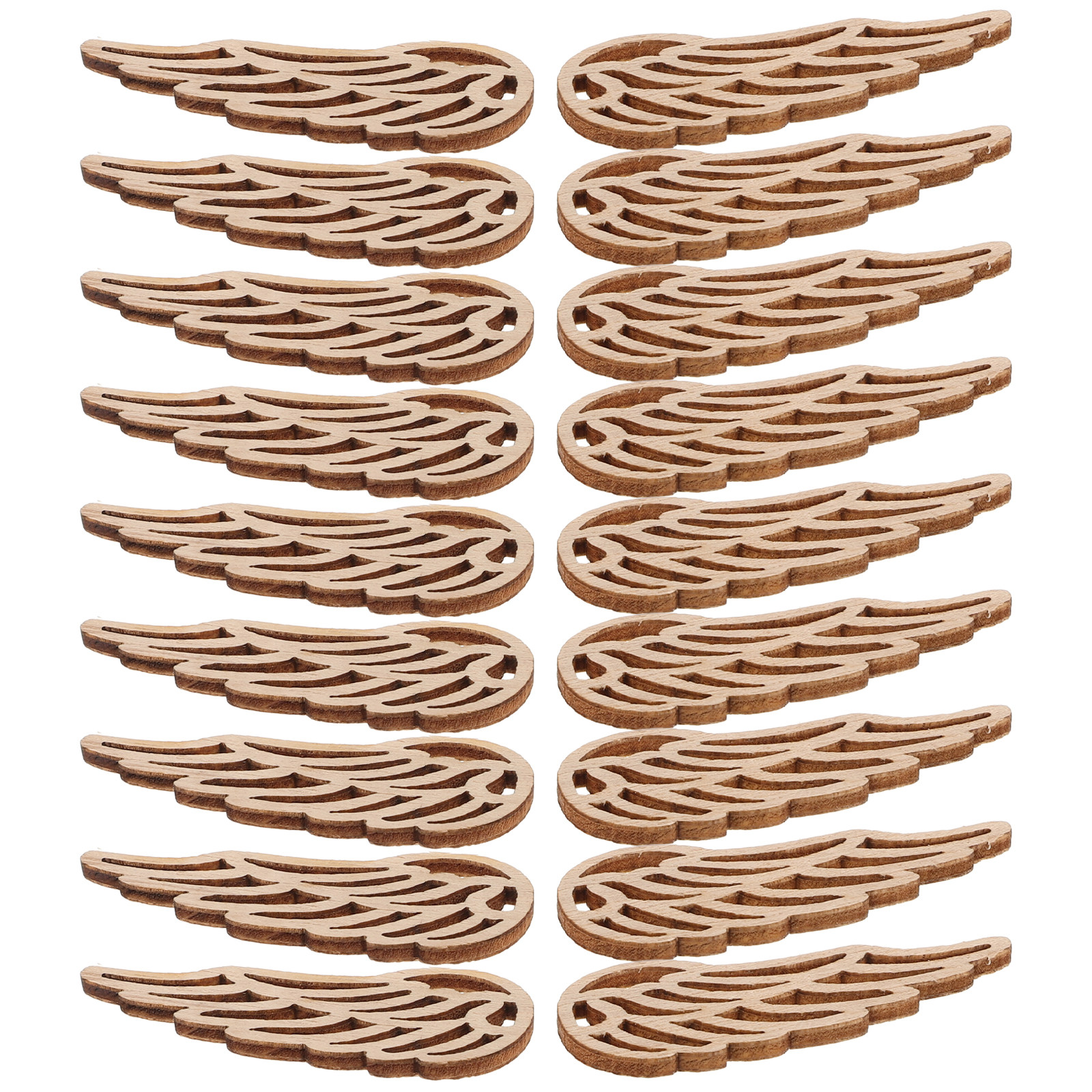 50Pcs Natural Wood Angel Wings - огляд і ціна Christmas Craft Embellishment