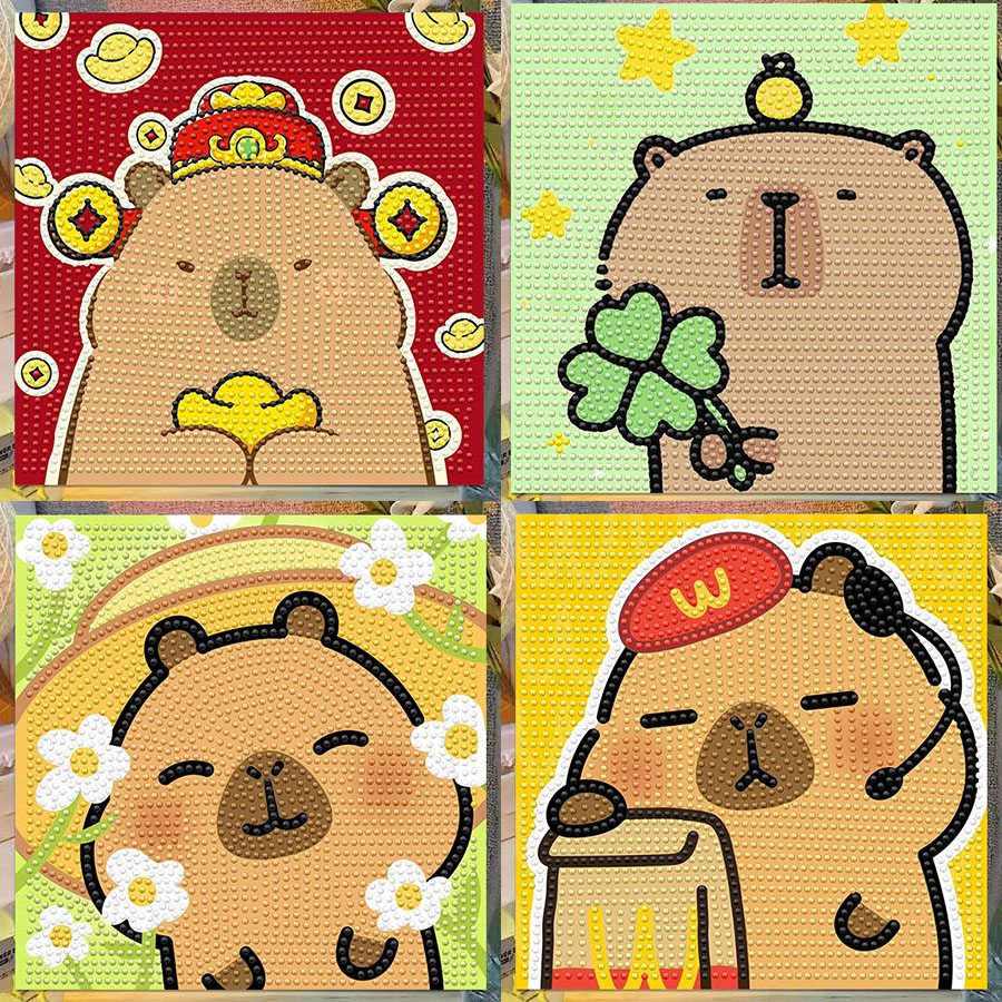 Cartoon Capibala Crystal Diamo - огляд і ціна Embroidery Embellishments