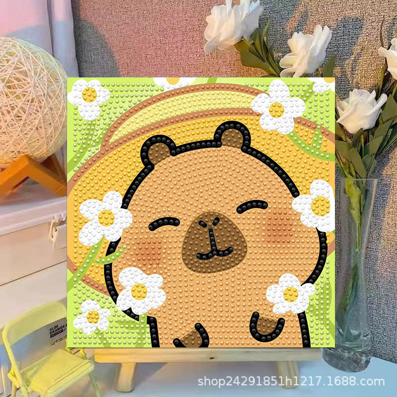 Cartoon Capibala Crystal Diamo - огляд і ціна Embroidery Embellishments