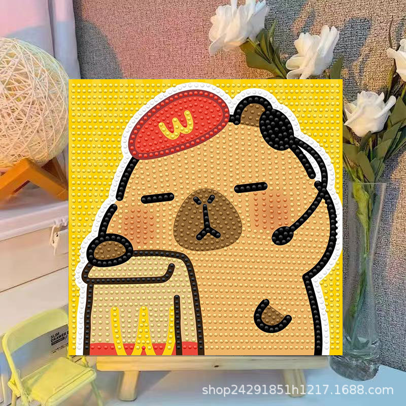 Cartoon Capibala Crystal Diamo - огляд і ціна Embroidery Embellishments