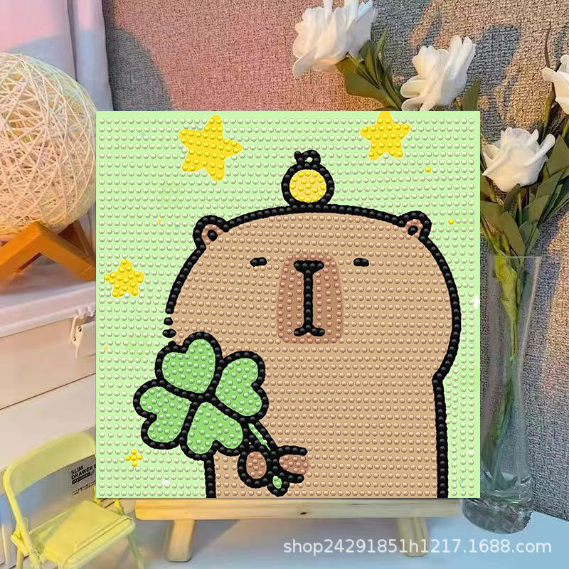 Cartoon Capibala Crystal Diamo - огляд і ціна Embroidery Embellishments