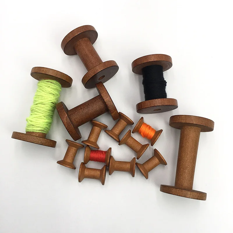 Vintage Wooden Spools DIY Reel - огляд і ціна Organza Ribbon Spool