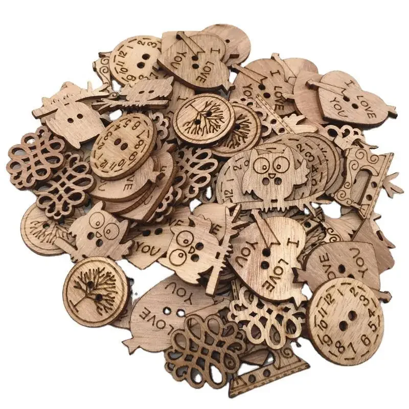 50pcs Wooden Craft Embellishme - огляд і ціна Christmas Craft Embellishment