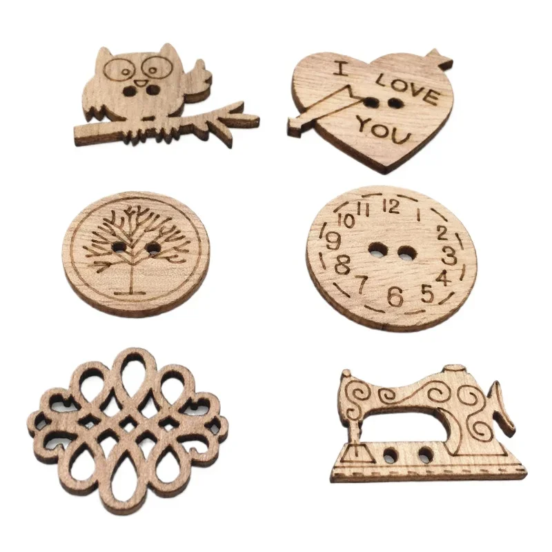 50pcs Wooden Craft Embellishme - огляд і ціна Christmas Craft Embellishment