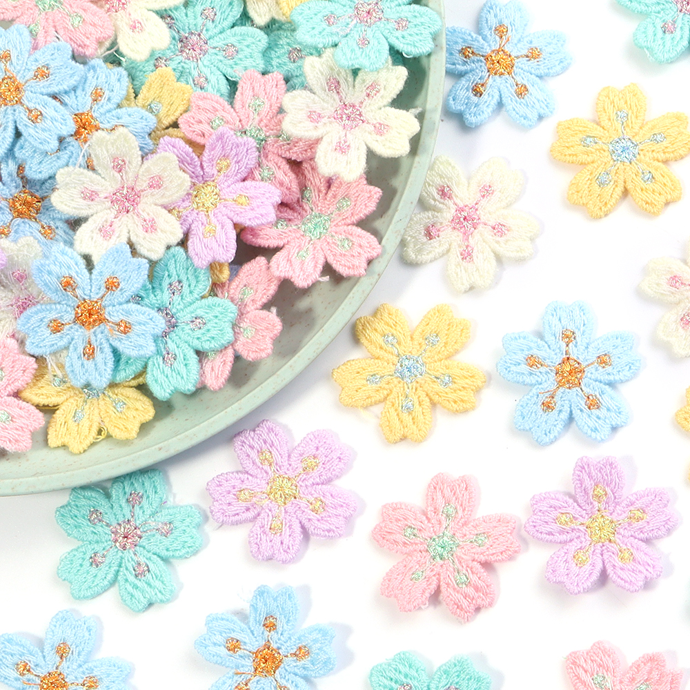 20pcs/lot Colorful 2.4cm Embro - огляд і ціна Embroidery Embellishments