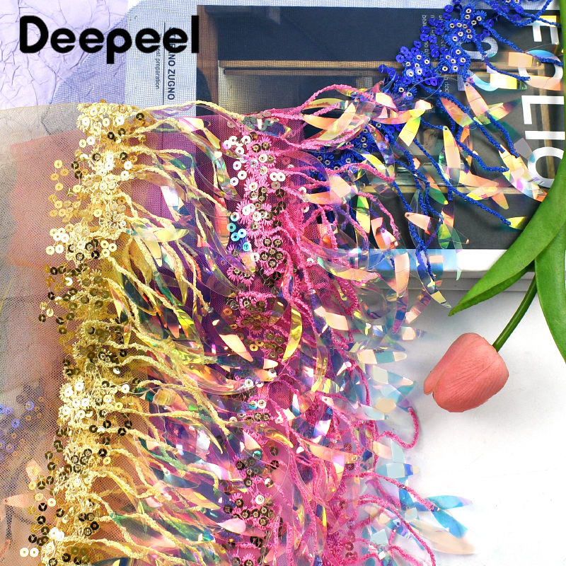 2/5/10Yards 15cm Sequins Bead  - огляд і ціна Beaded Trim Fringe