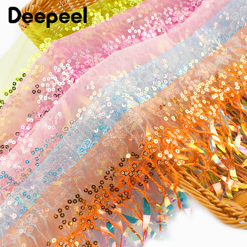 2/5/10Yards 15cm Sequins Bead  - огляд і ціна Beaded Trim Fringe