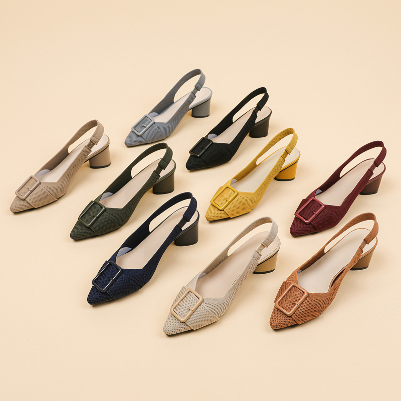 Womens Pointed Toe Knit Hollow - огляд і ціна Embellish Knit